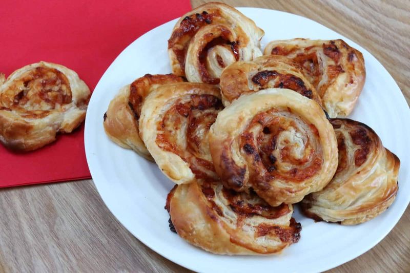 Cheddar and Chutney Pinwheels
