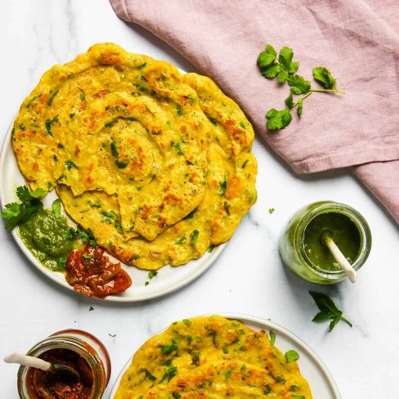 Moong Dal Cheela (Savory Lentil Pancakes)