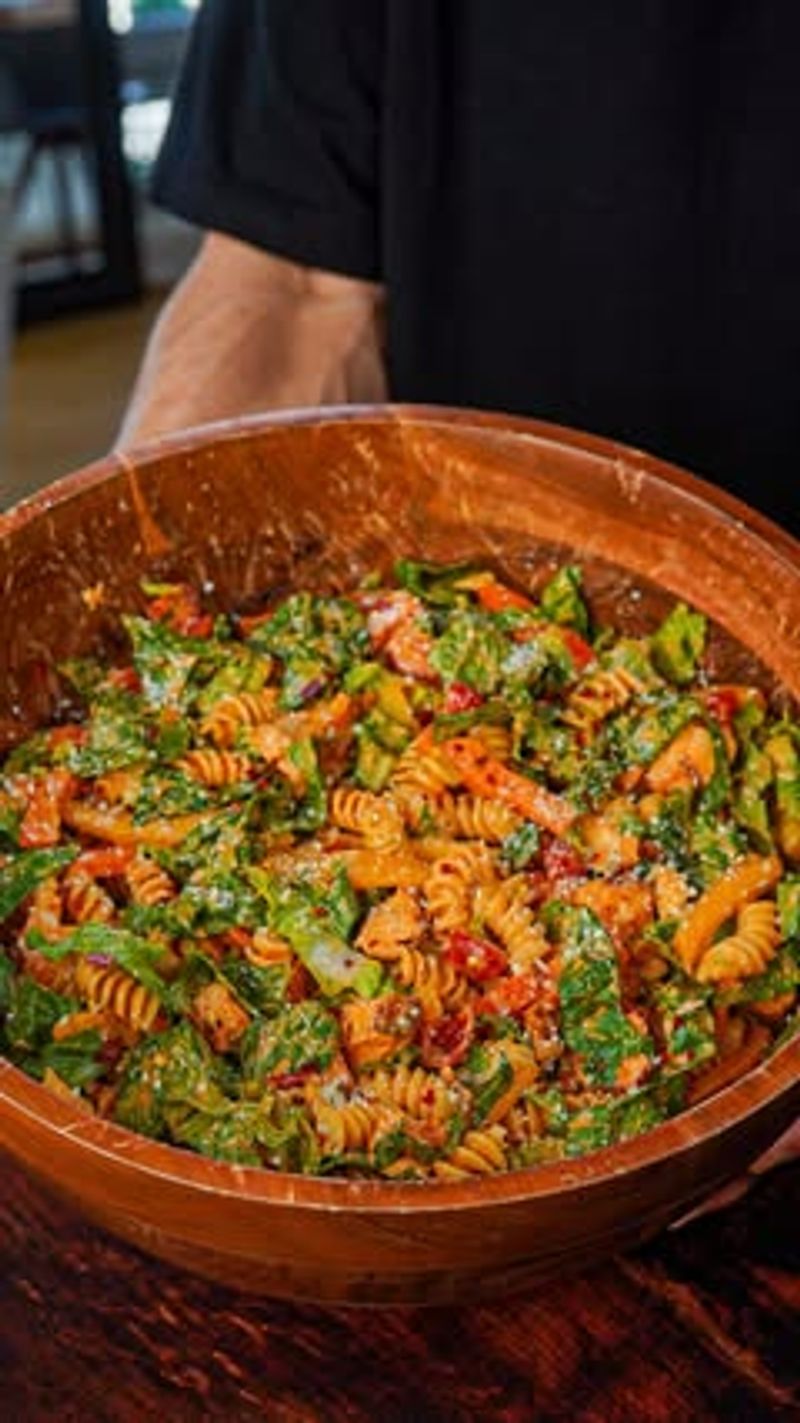 Sunflower Seed and Roasted Pepper Pasta Salad