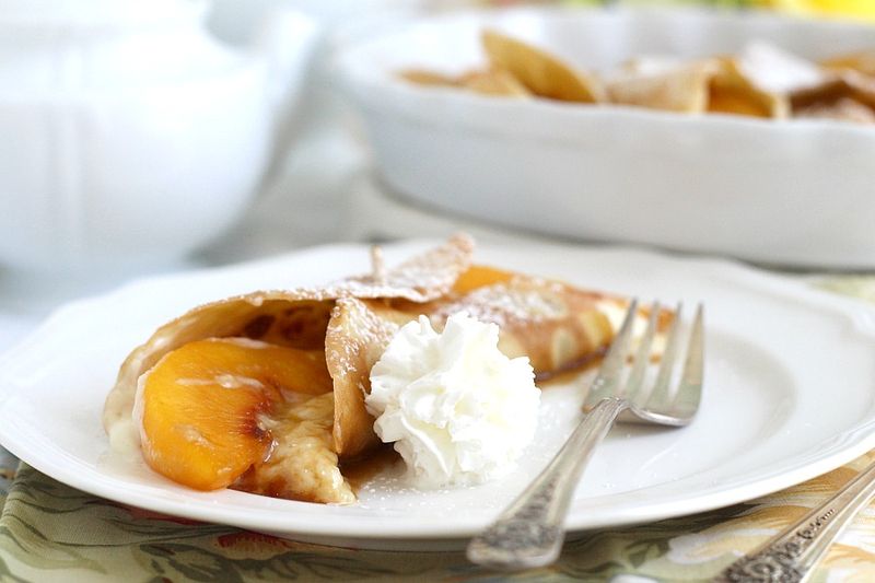 Peach Crepes