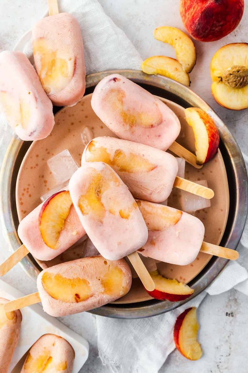 Peach Popsicles