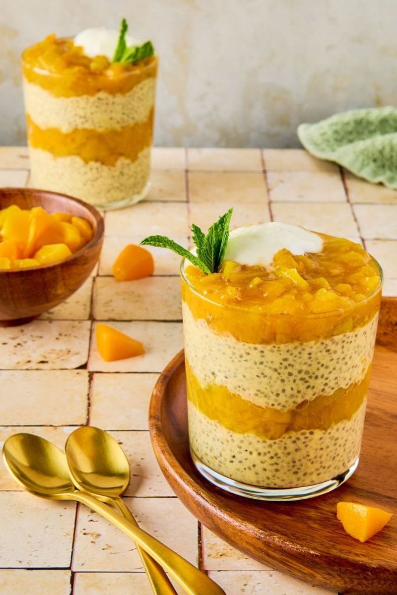Peach Chia Pudding