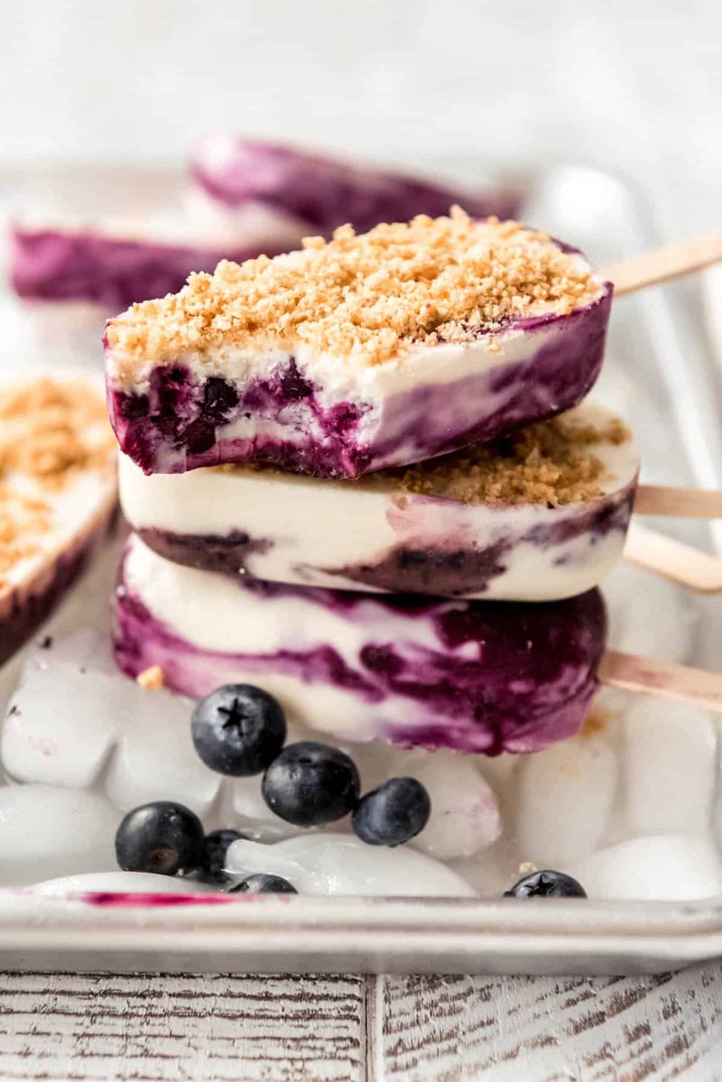 Blueberry Cheesecake Lollies