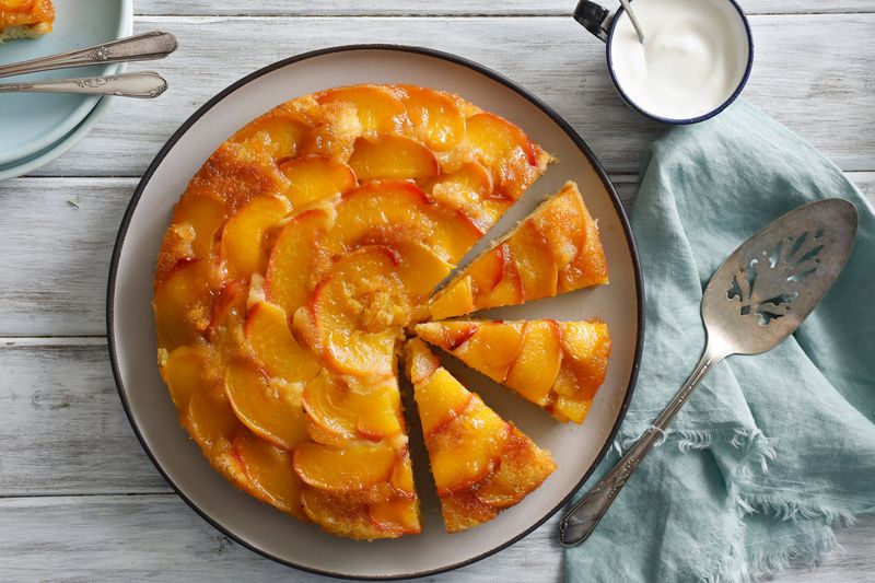 Peach Upside-Down Cake