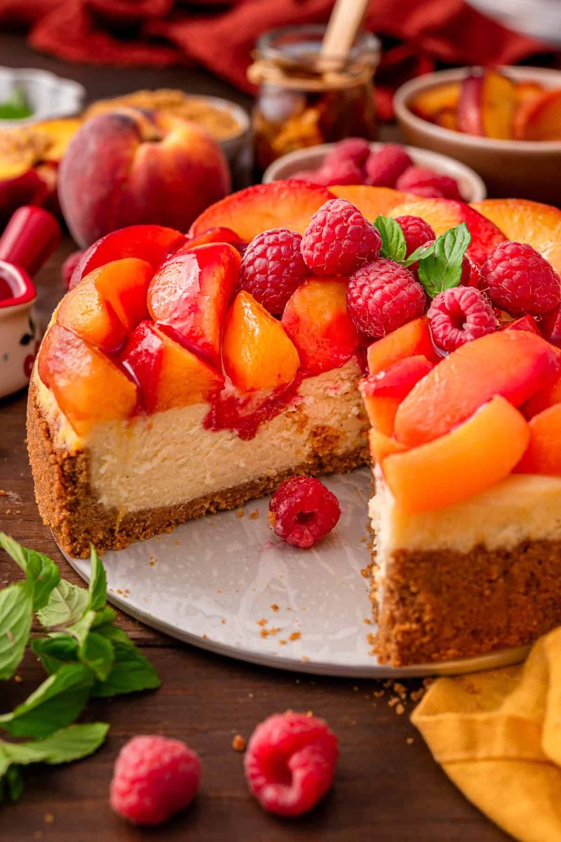 Peach Cheesecake