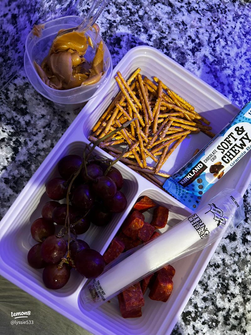 String Cheese and Grapes