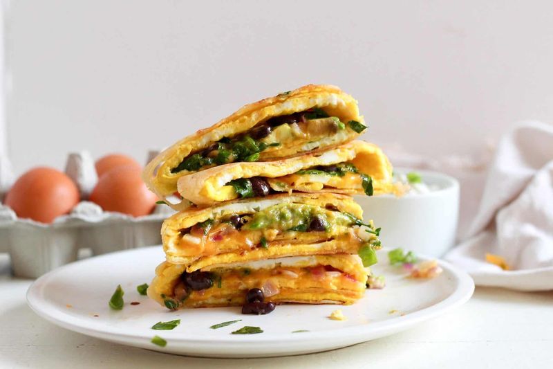 Veggie-Stuffed Breakfast Quesadilla