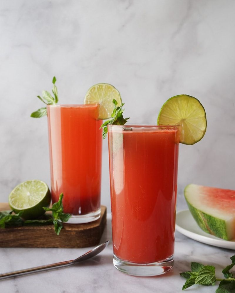 Watermelon Lime Mint Smoothie