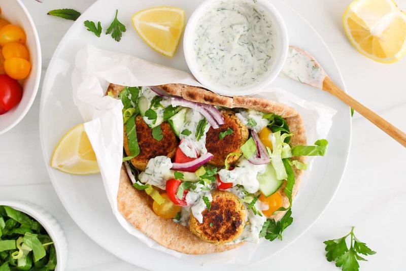 Falafel and Tzatziki Wrap