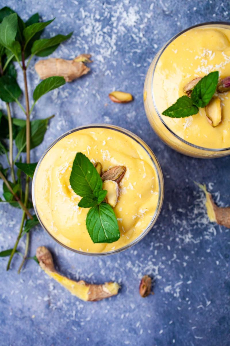 Frozen Mango Lassi Cubes