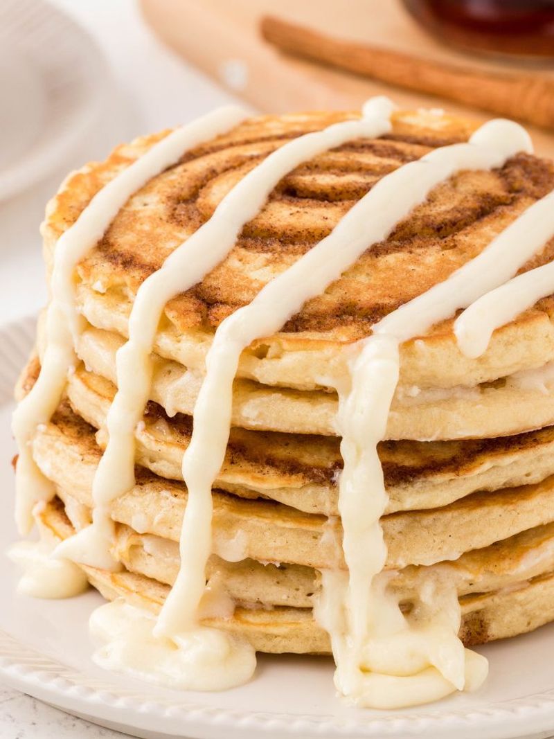 Cinnamon Roll Pancakes