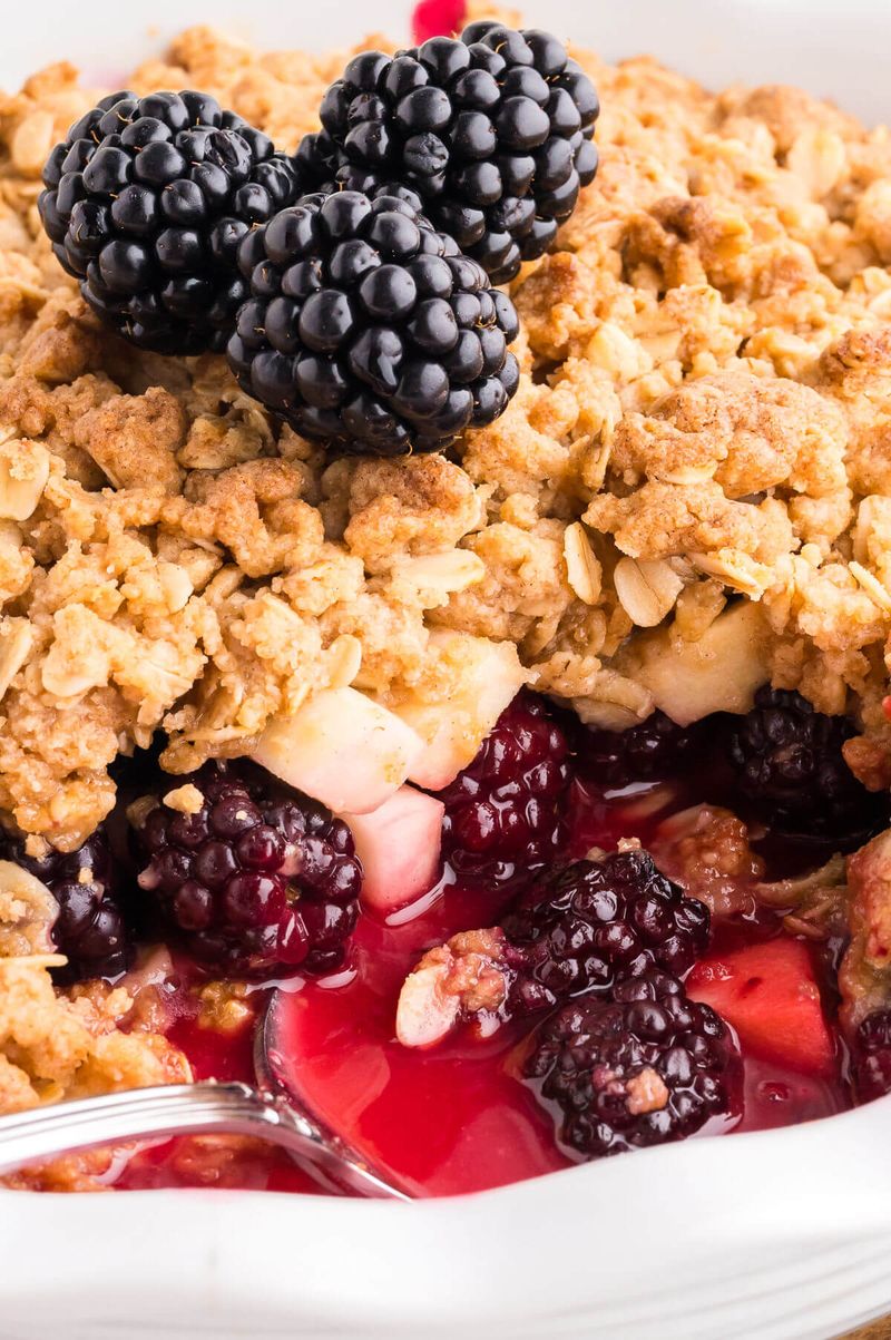 Blackberry and Apple Crumble