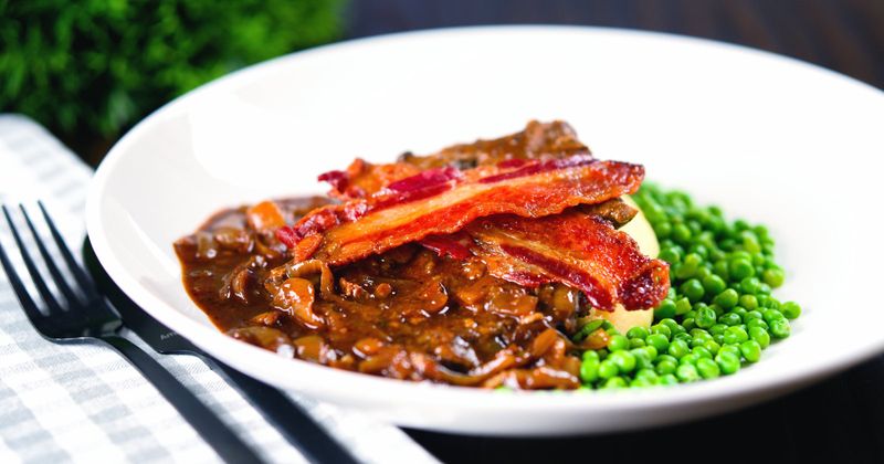 Braised Liver and Bacon