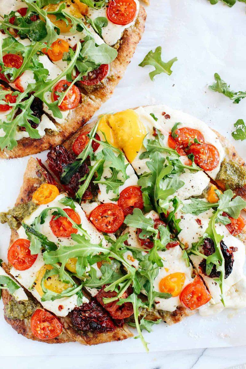 Pesto Flatbread Pizza