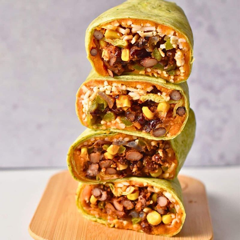 Black Bean and Sweet Potato Burrito