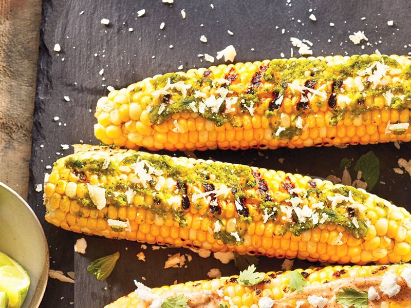 Pesto Corn on the Cob