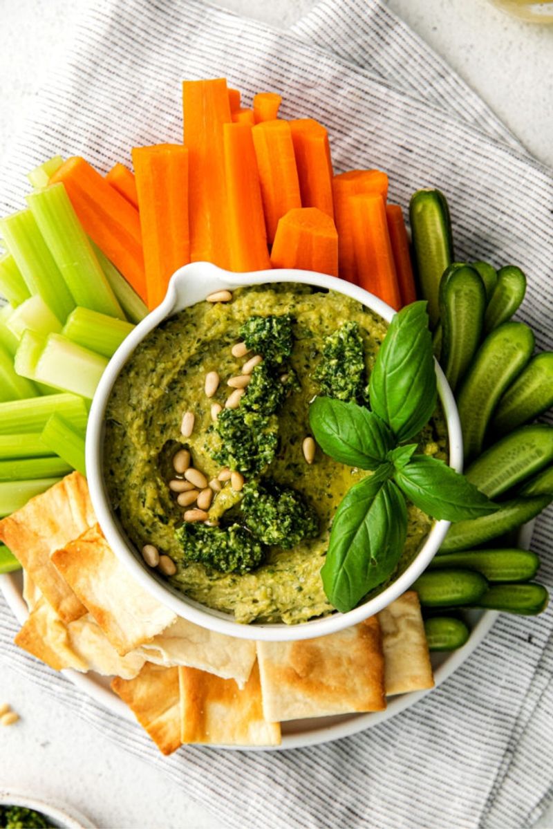 Pesto Hummus Dip