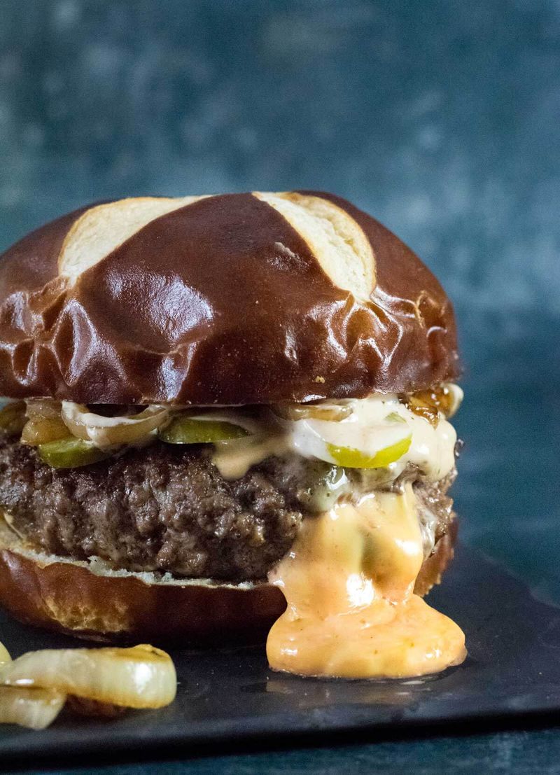 Cheese Stuffed Burgers