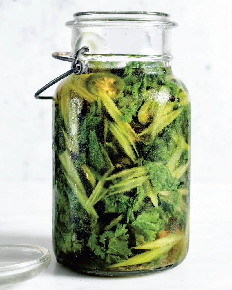 Pickled Mustard Greens