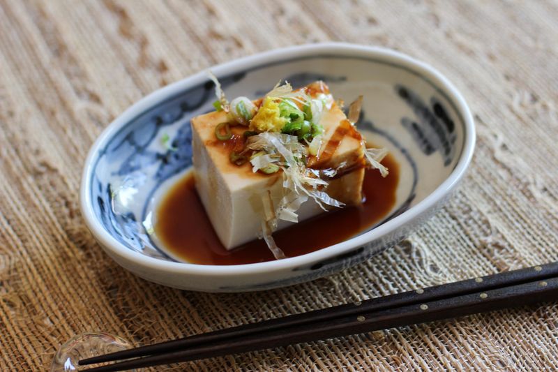Cold Tofu (Hiyayakko)