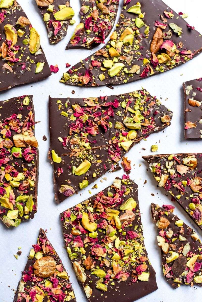 Shattered Chocolate Bark Dessert Plate