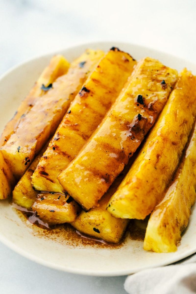 Grilled Pineapple with Honey and Cinnamon