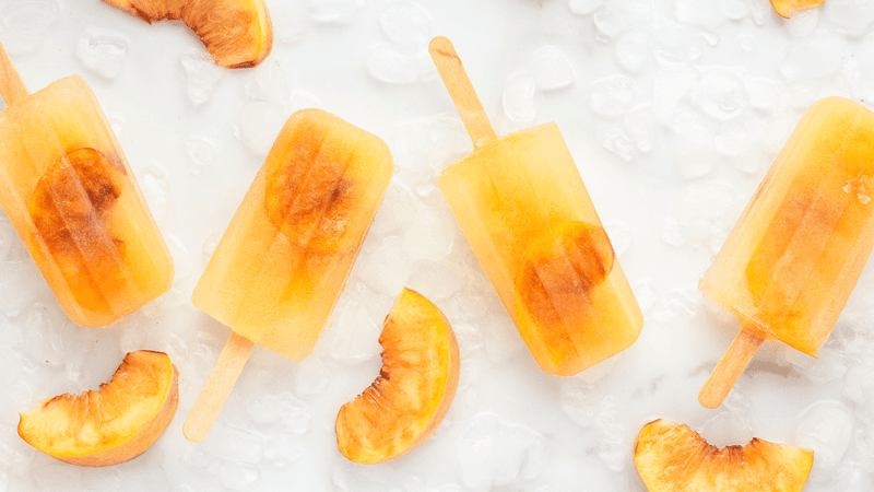 Peach Iced Tea Lollies