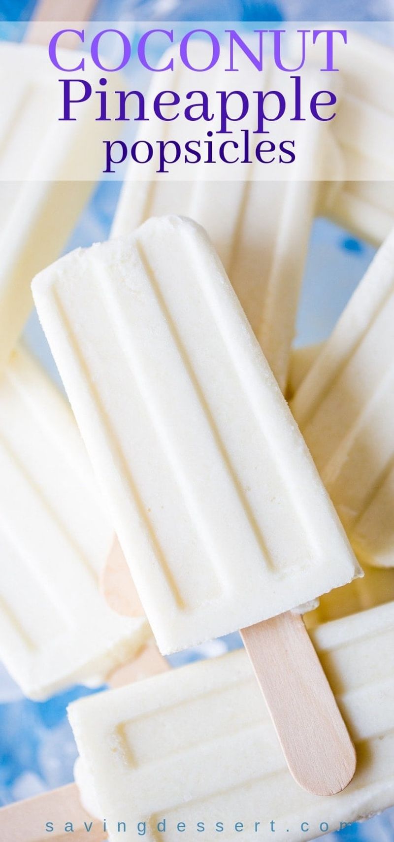 Pineapple Coconut Popsicles