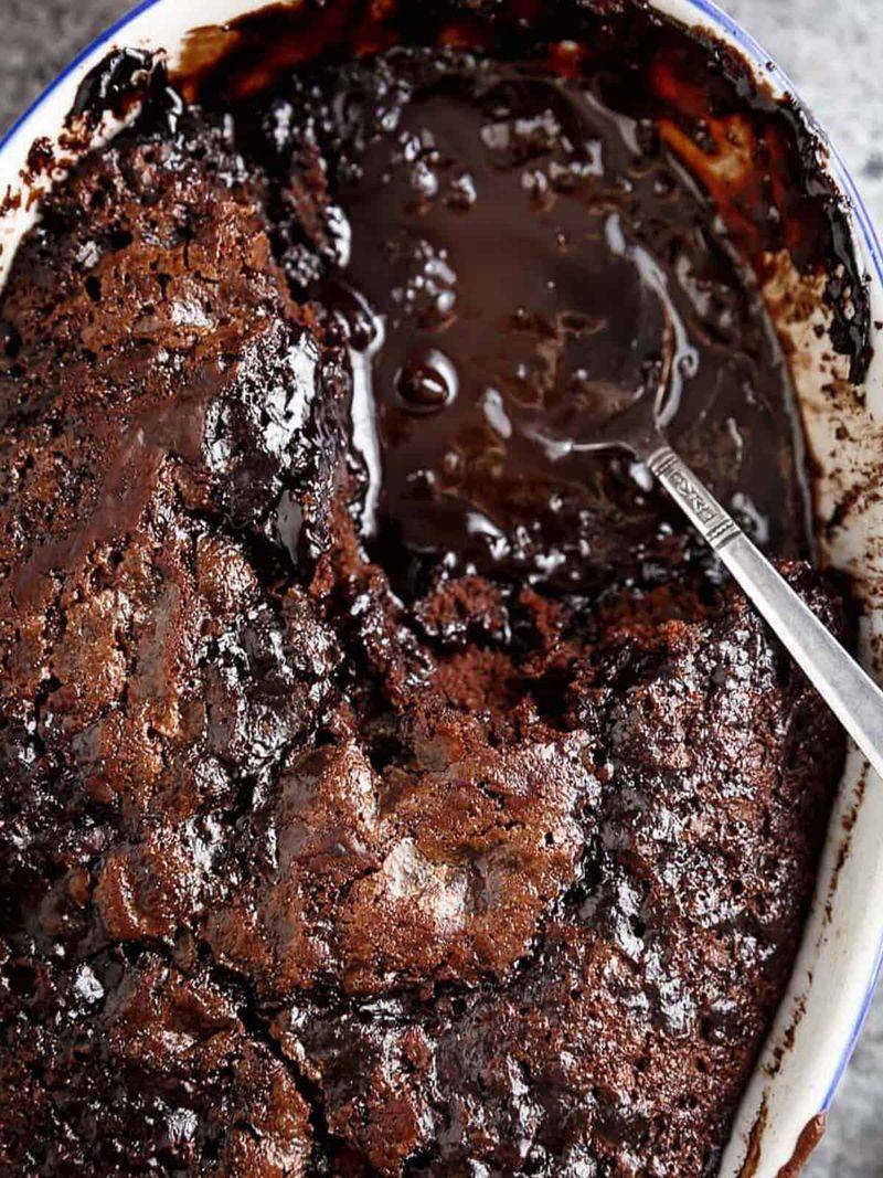 Chocolate Sponge with Chocolate Sauce