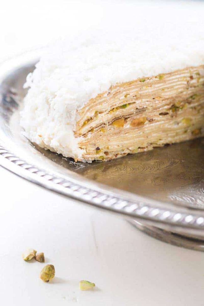 Pistachio Crepes
