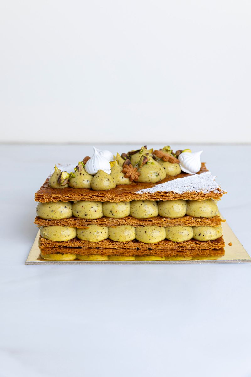 Pistachio Mille-Feuille
