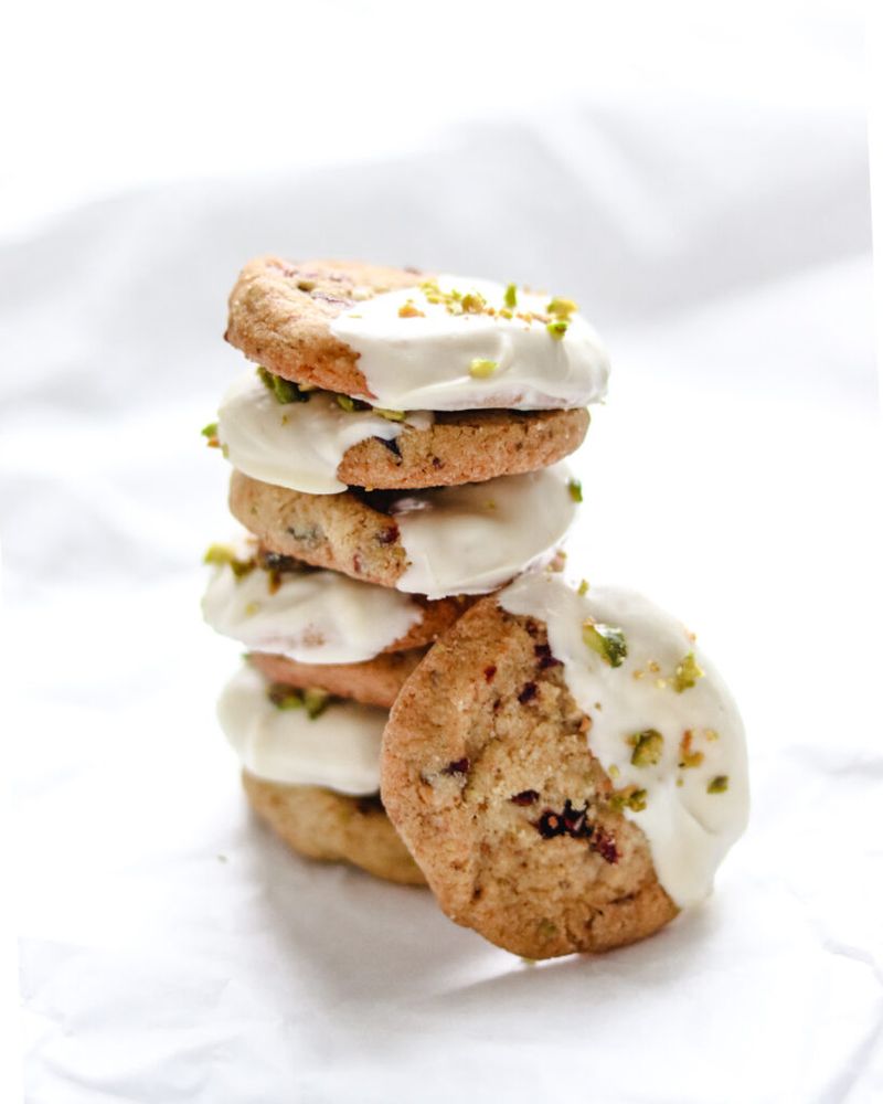Pistachio Shortbread Cookies