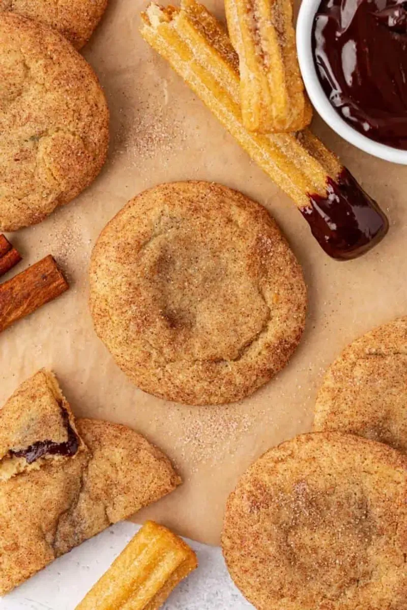 Churro Snickerdoodle Cookies