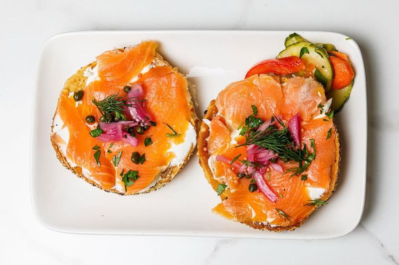 Smoked Salmon Bagels