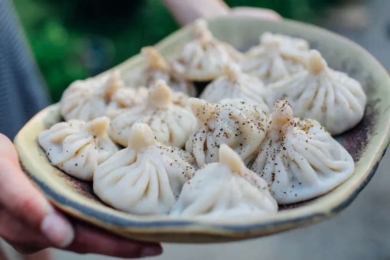Georgian Khinkali Soup Dumplings