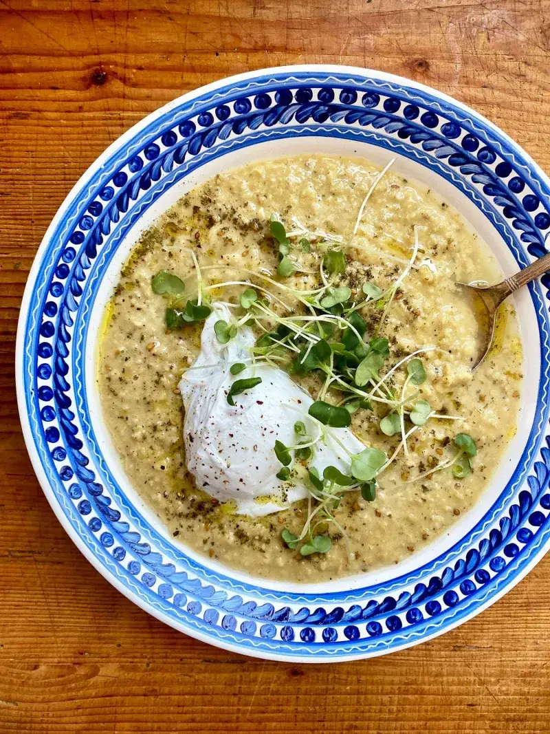 Savory Poached Egg and Everything Bagel Seasoning
