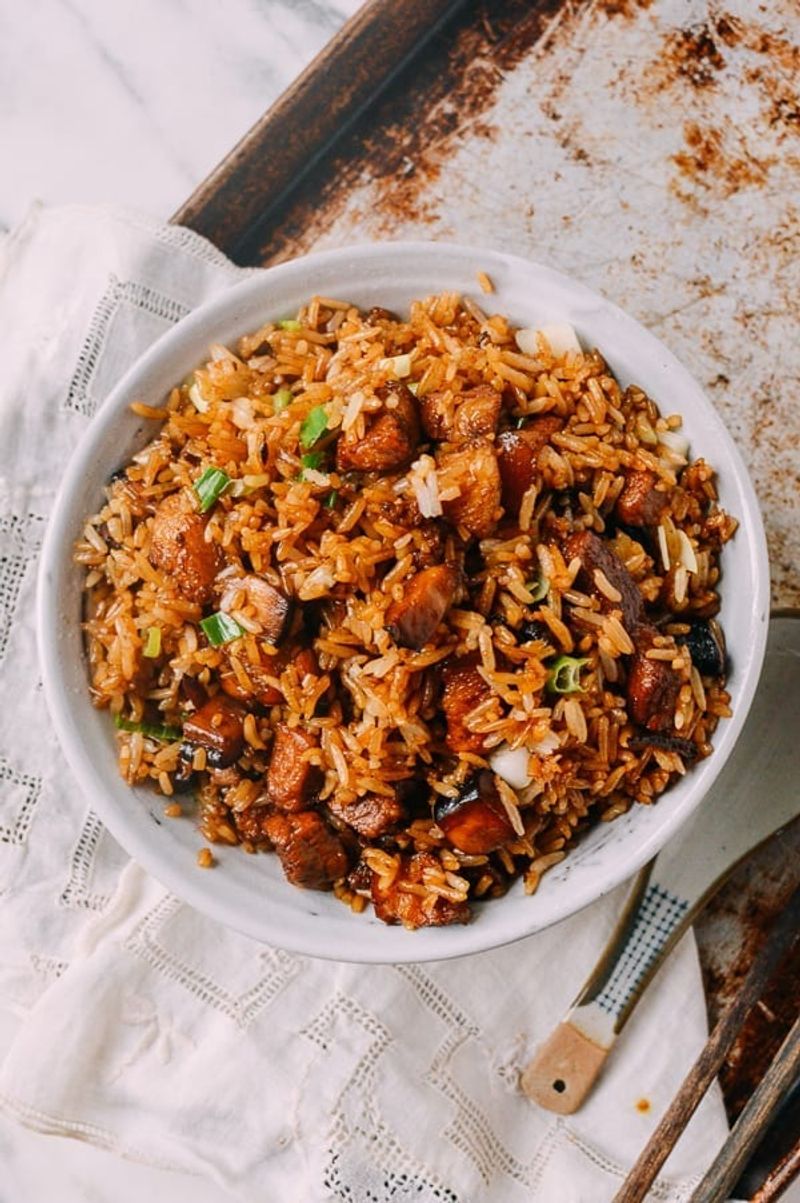 Crispy Pork Belly Fried Rice
