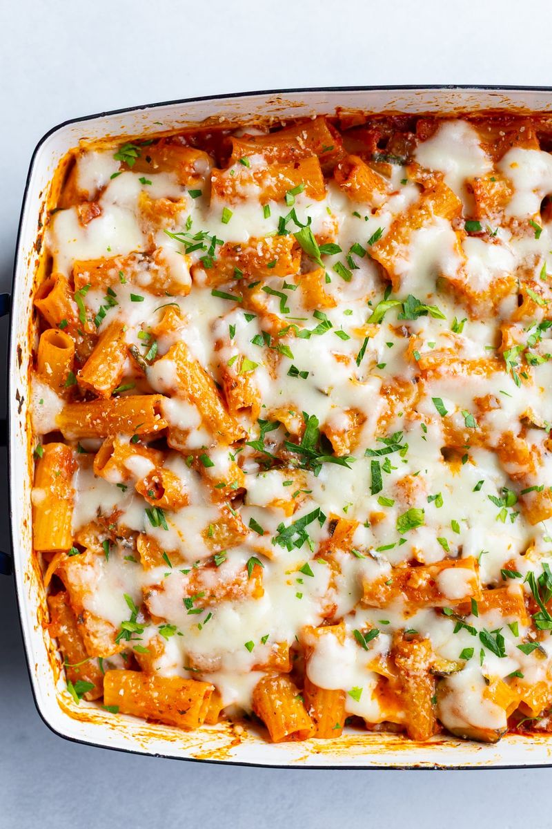Tomato Sauce Pasta Bake
