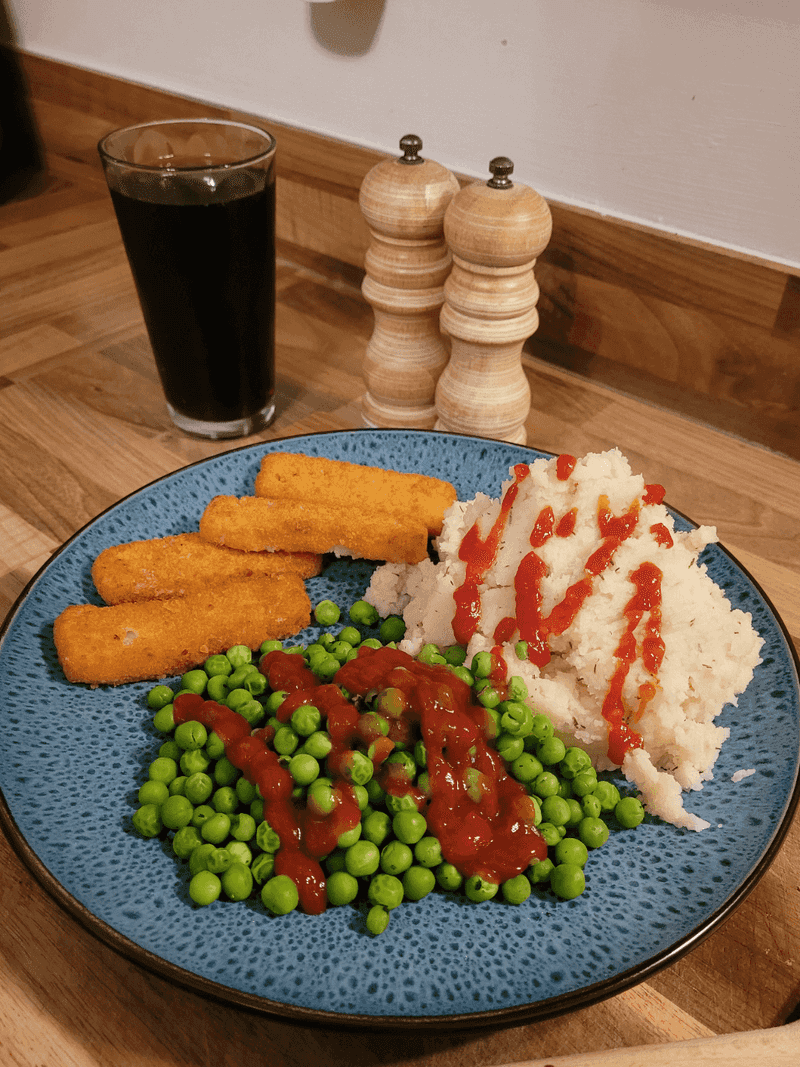 Fish Fingers and Mash