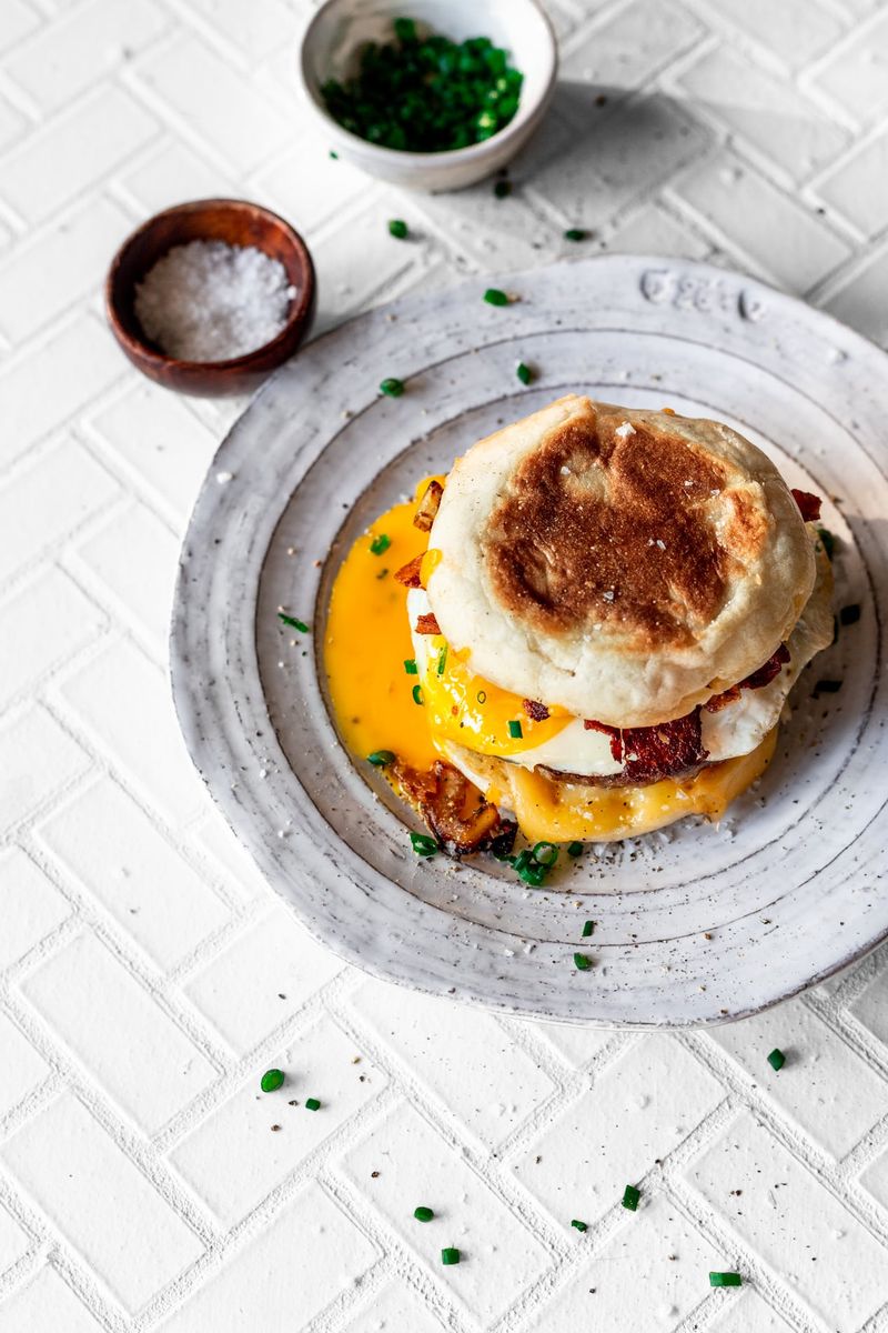 Breakfast Burger with Fried Egg