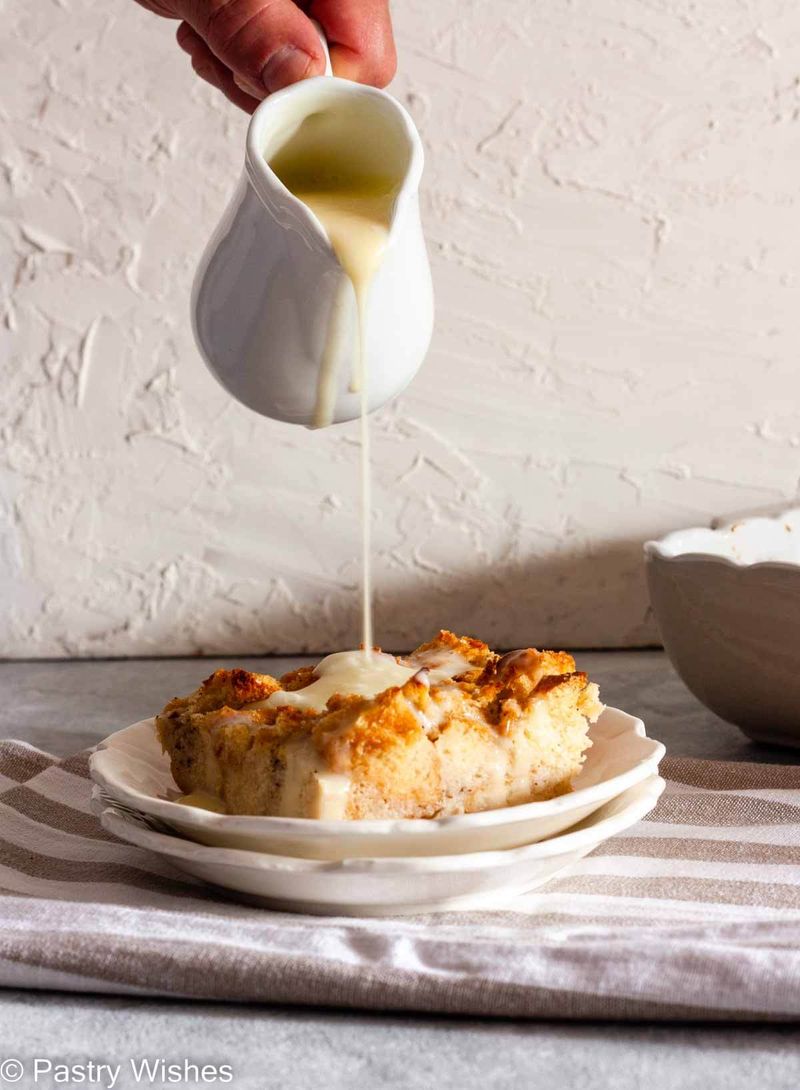Bread Pudding with Vanilla Sauce