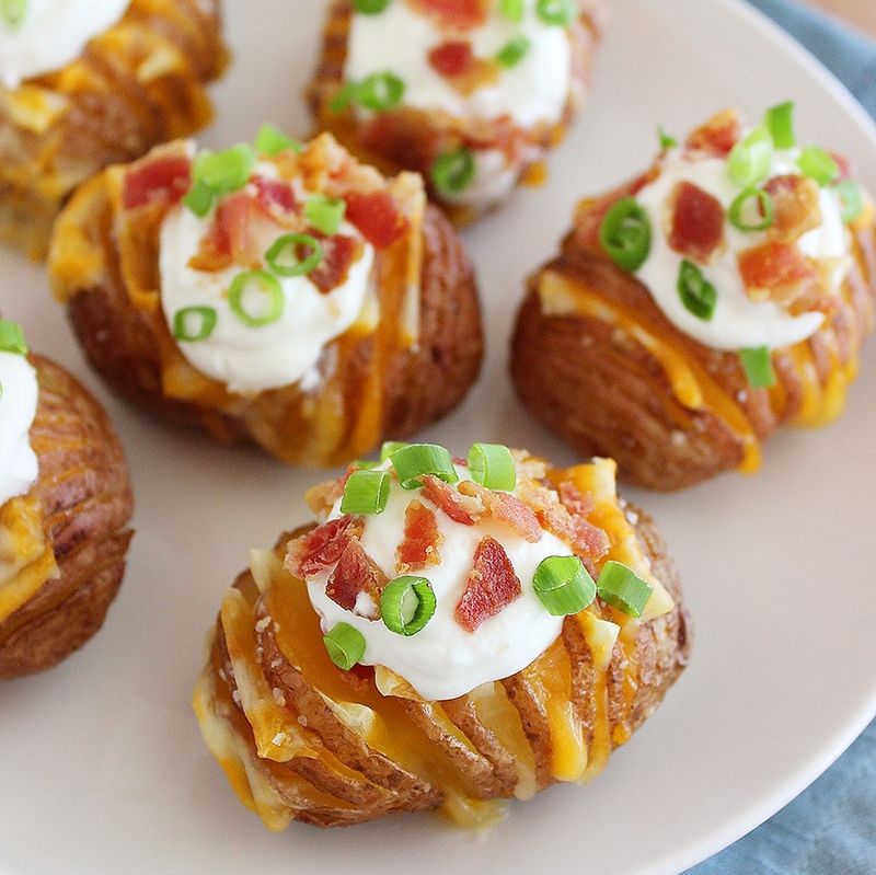 Hasselback Potato Bites