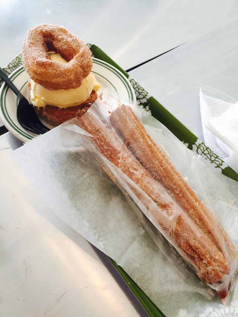 Pudding Stuffed Churros