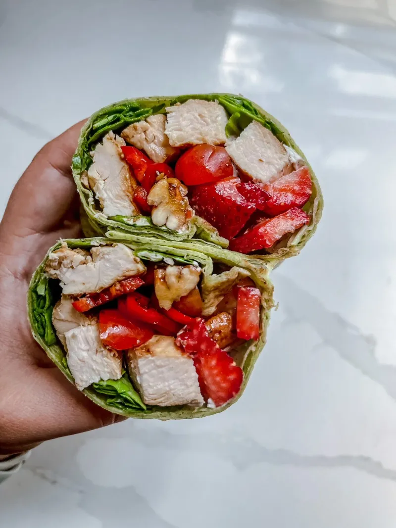 Strawberry Walnut and Goat Cheese Wrap
