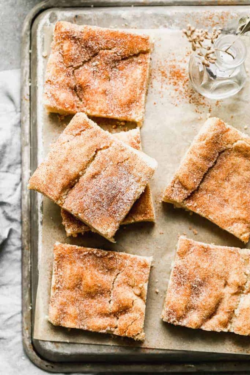 Nutmeg Spiced Snickerdoodle Bars