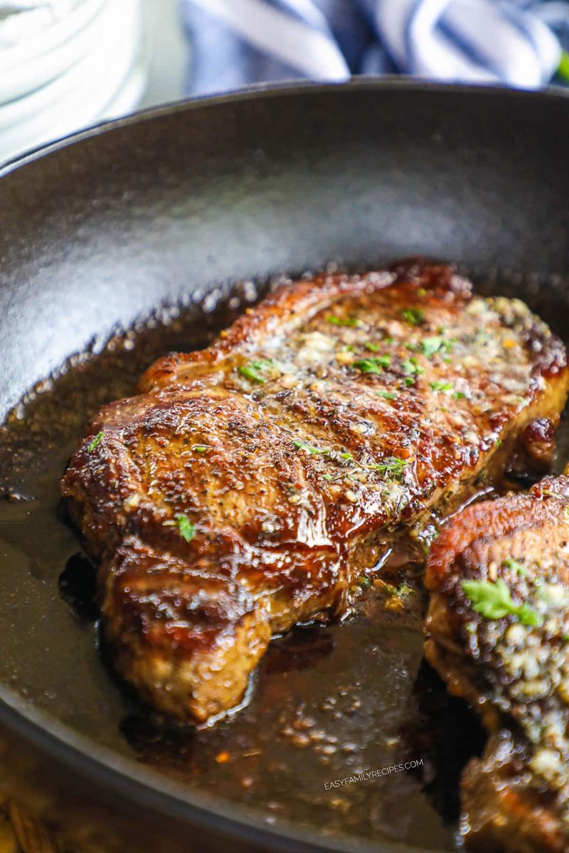 Pan-Seared Steak with Herb Butter