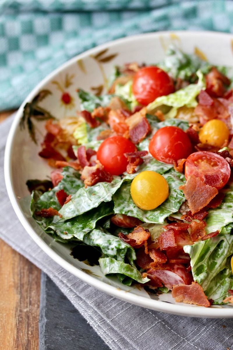 BLT Salad with Sourdough Croutons