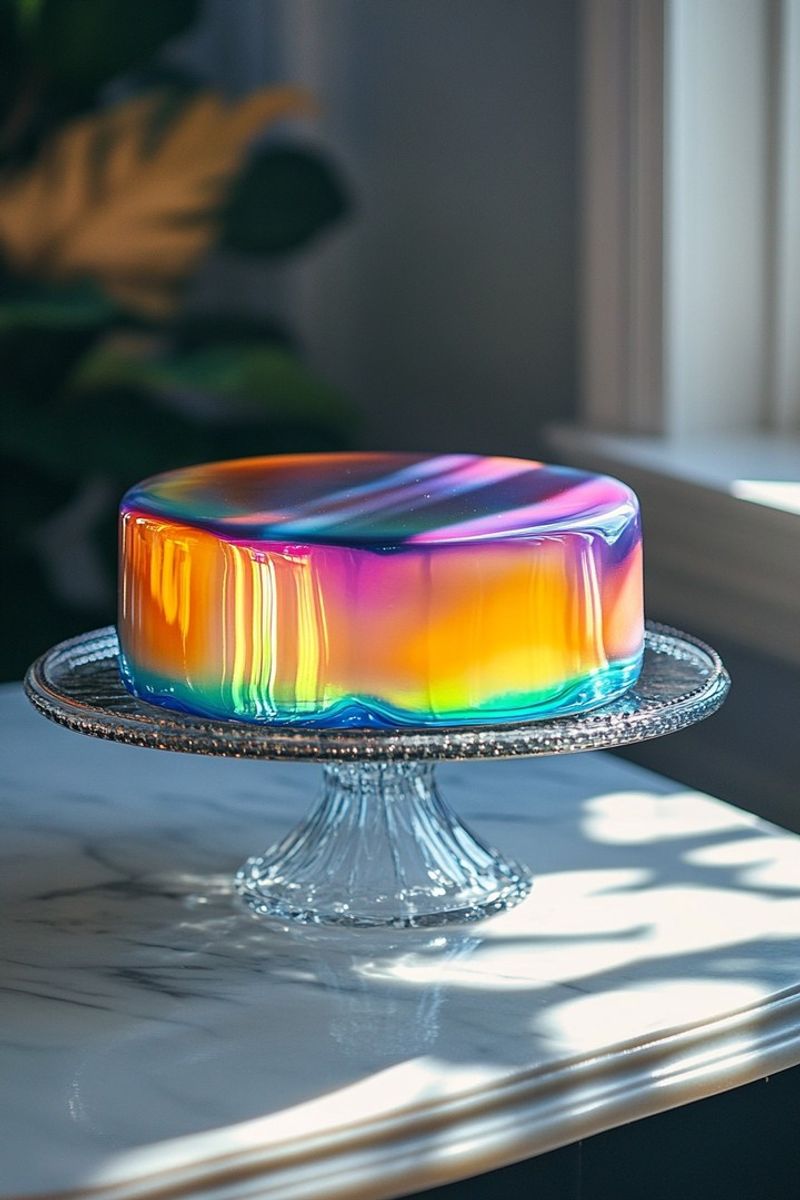Mirror Glaze Cake