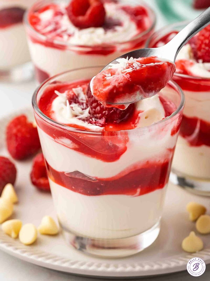Raspberry Whipped Cream Parfait