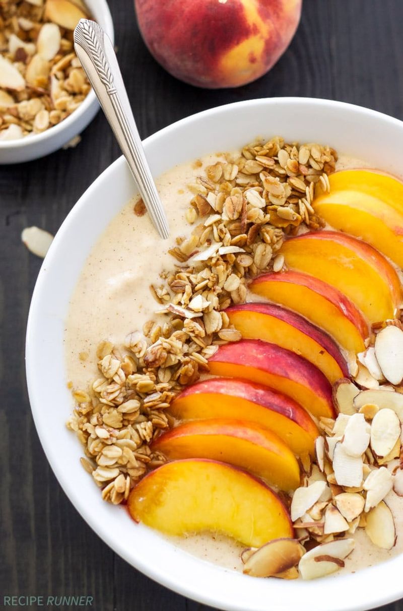 Peach Ginger Smoothie Bowl
